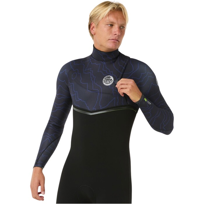 2024 Rip Curl Mens E Bomb 4/3mm Zip Free Wetsuit 14TMFS - Wild Berry